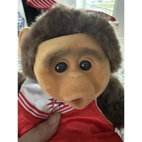 Vintage Monkey Cheerleader Hand Puppet Rare Tags NOS - Picture 9 of 9